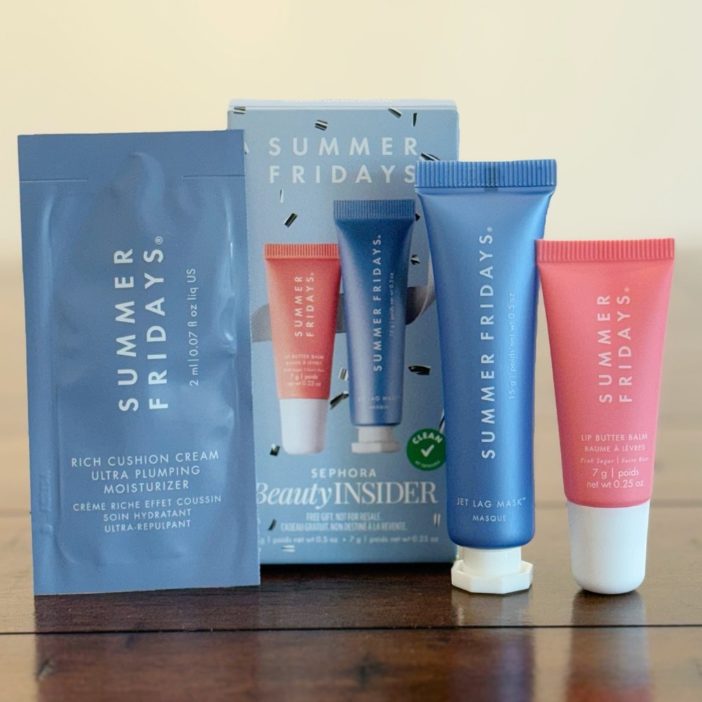 Summer Friday Duo Set Lip Butter Balm + Jet Lag Mask - Picture 1 of 1